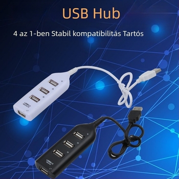 USB 2.0 hub 4 porttal, 1-4 USB elosztó