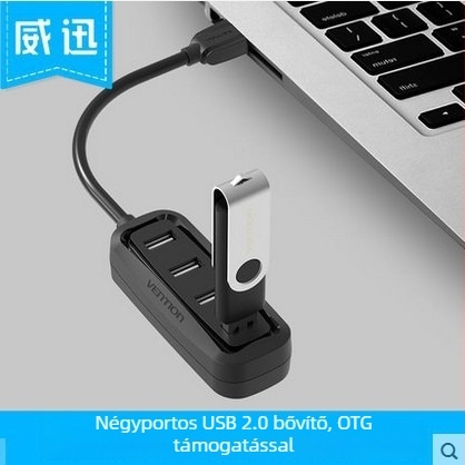 4-portos USB 2.0 OTG hub laptopokhoz