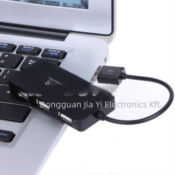 Ultra vékony USB 2.0 4-portos laptop hub, osztó, burkolat nélkül
