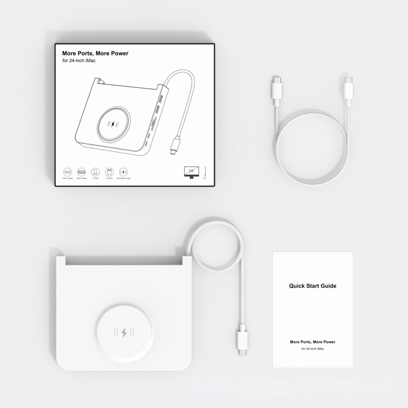 Type-C dokkolóállomás 10 Gbps gyors interfésszel iMac M1/M3/M4-hez