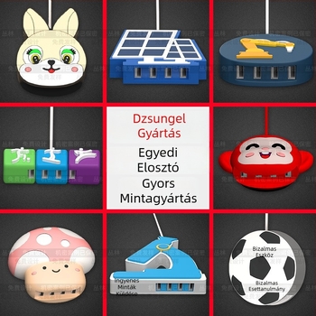 USB többportos hub mikroszkóp alakú PVC puha gumiból készült állatfigura