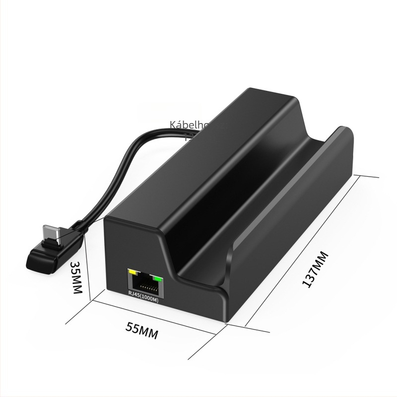 Steam Deck-kompatibil dokkoló állomás gigabites Ethernet porttal, Type-C és USB 3.0