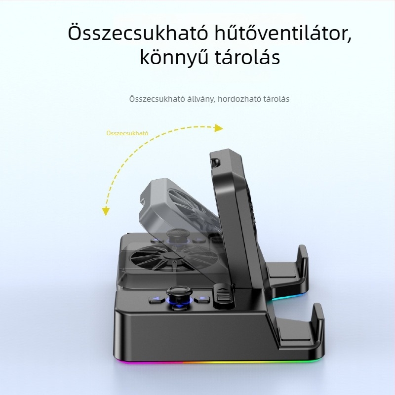 Steam Deck bővítő dokk HDMI-projekcióval, 1x4 bővítés, önálló ventilátoros hűtés, külső tápegység, OTG interfész
