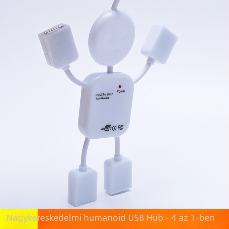 Emberformájú USB hub – aranyos mini, több interfessel, hordozható