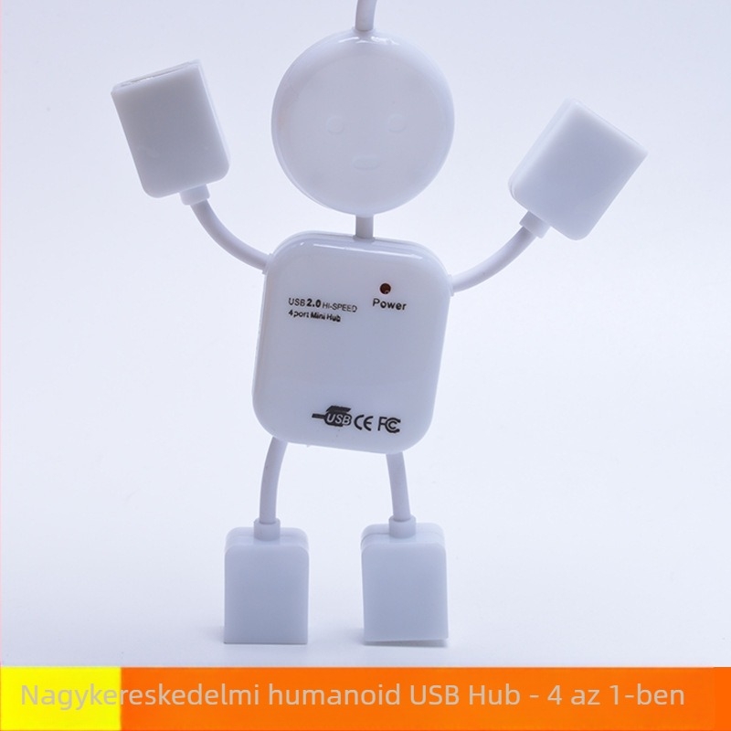 Emberformájú USB hub – aranyos mini, több interfessel, hordozható