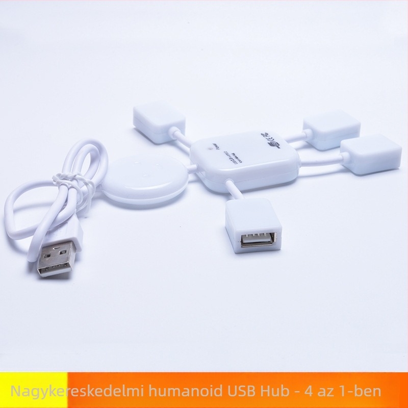 Emberformájú USB hub – aranyos mini, több interfessel, hordozható