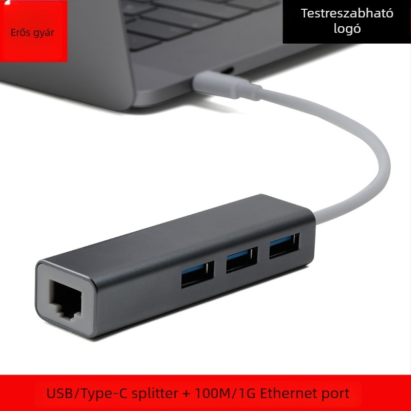 USB-C 3.0 Ethernet hub 4 USB 3.0 porttal
