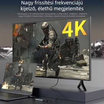 Új mini USB-C laptop dokkoló – 3 az 1-ben, HDMI 4K