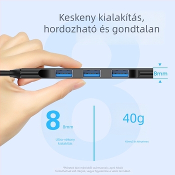 Kuxiang USB 3.0 4-portos hub – USB tápellátás nélkül