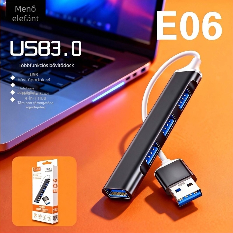 Kuxiang USB 3.0 4-portos hub – USB tápellátás nélkül