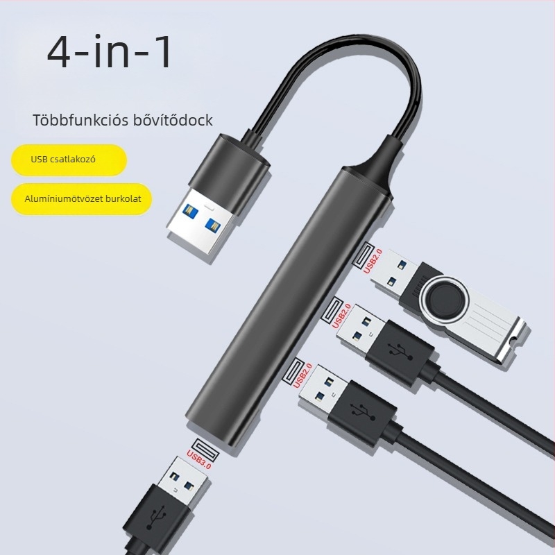 Kuxiang USB 3.0 4-portos hub – USB tápellátás nélkül