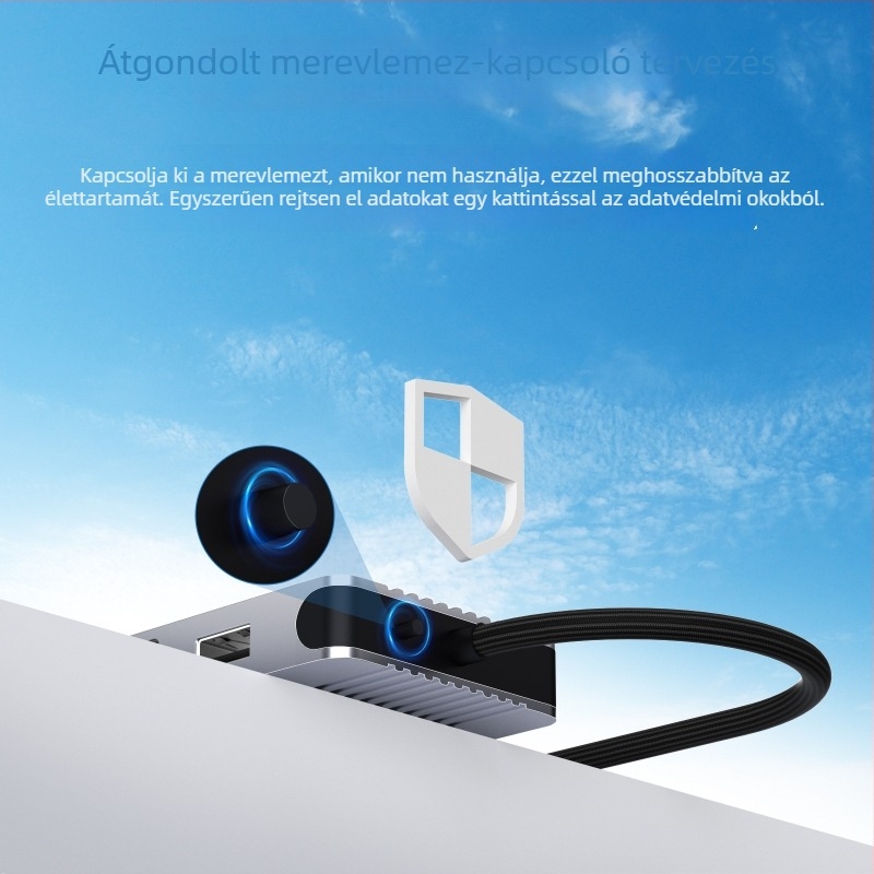Lian youchuang C12202A 12 az 1-ben merevlemez tok USB 3.2 Gen2 dokkolóállomás, 10 Gbps
