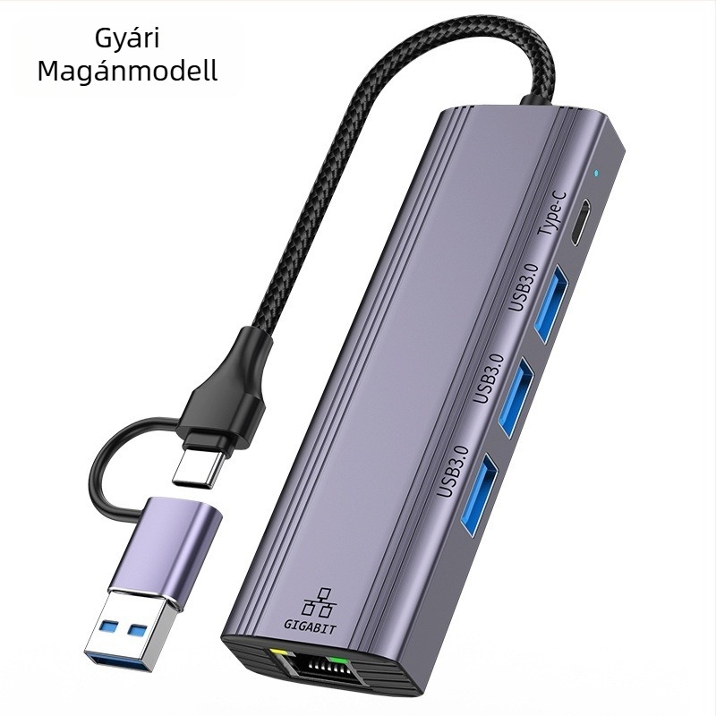USB 3.2 Gen2 6-portos USB hub, 5 Gbps, USB-n keresztüli tápellátás, modell T513