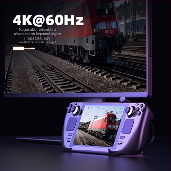 7-in-1 HDMI dokkoló ASUS ROG ALLY-hoz, USB 3.0, 5 Gbps, külső tápegység