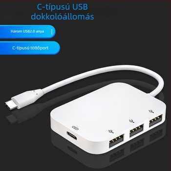 USB-C OTG hub két USB 3.0 porttal és PD tápegységgel
