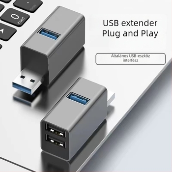 USB 3.0 hub 3 porttal, 5 Gbps, külső tápellátás nélkül