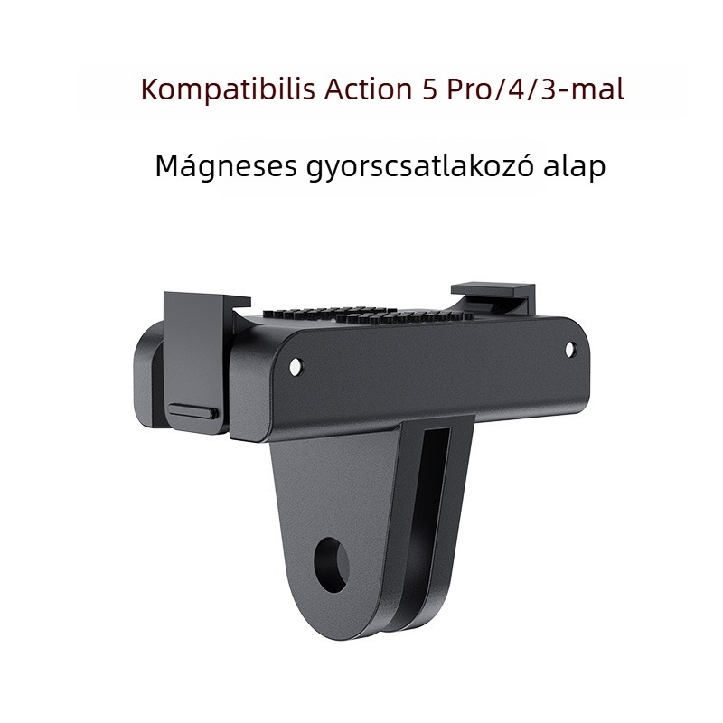 Mágneses gyorskioldó alap adapter DJI Action kamerákhoz — univerzális kompatibilitás; szilikon-ABS kivitel; márka Three eights