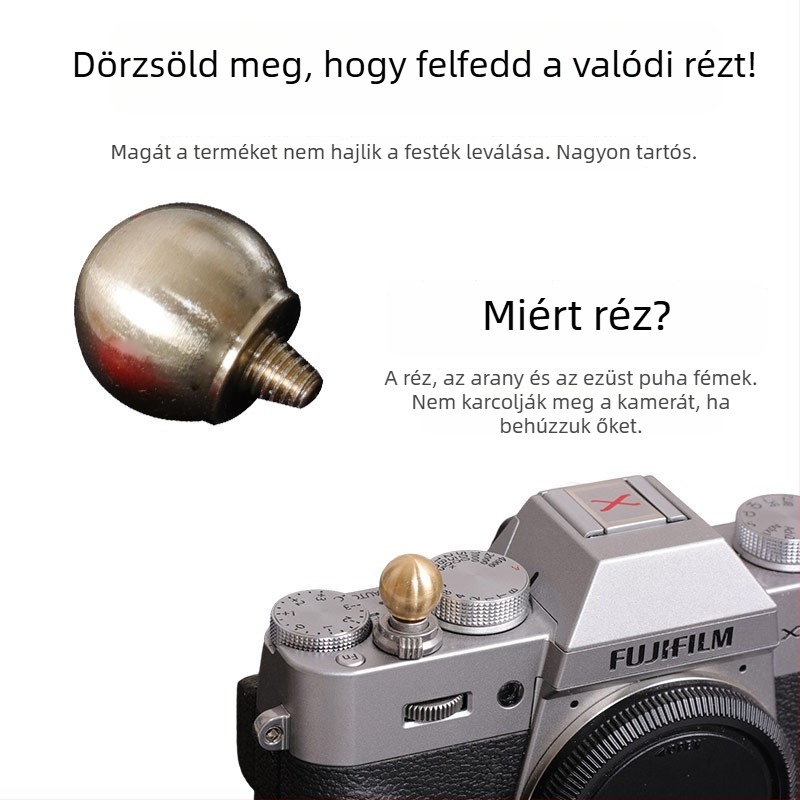 Gömb alakú zárkioldó gomb, tartozék Fujifilm kamerákhoz (Márka: Fujifilm; Modell: Fuji; Típus: Egyéb)