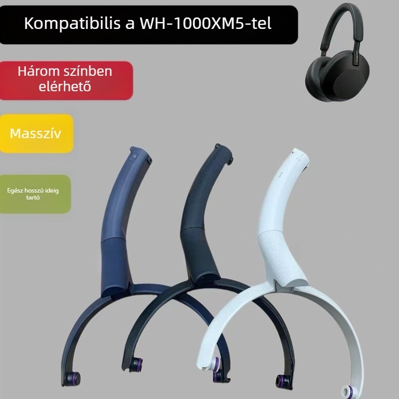 Sony WH-1000XM5 fejpánt javító alkatrész: burkolat és háromszög tartó