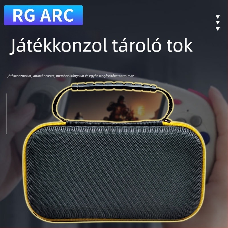 RG ARC/RG476H kézi játékkonzol tároló táska, OEM feldolgozás, egységcsomagolás támogatott, magáncímke elérhető