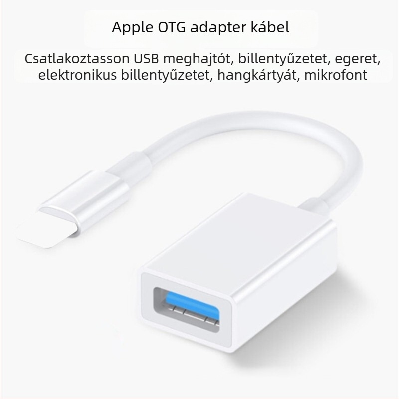 General Line Apple OTG adapter USB 3.0 adatkábel a USB-meghajtóhoz, okostelehoz és billentyűzethez