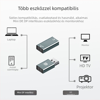 Mini DP to DP adapter, konverter, testreszabott minták, csomagolás 1 db