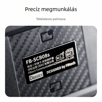 SCB08S Kameraakku és memóriakártya védő doboza – Kompatibilis LP-E6, FZ100, SD/CF kártyákkal; Nyomásálló, Vízálló, Nedvességálló