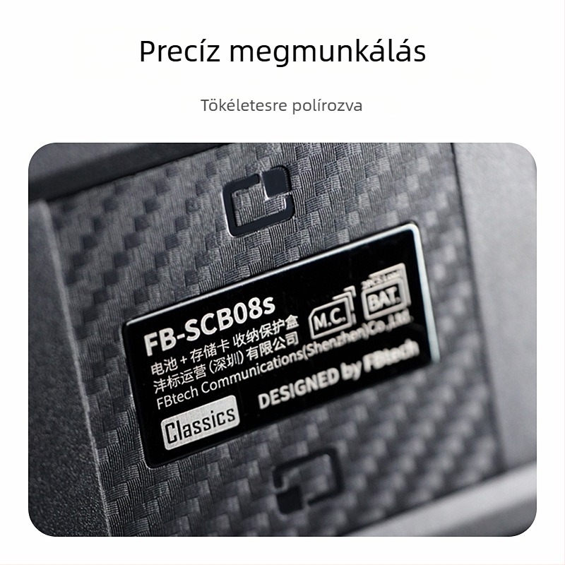 SCB08S Kameraakku és memóriakártya védő doboza – Kompatibilis LP-E6, FZ100, SD/CF kártyákkal; Nyomásálló, Vízálló, Nedvességálló