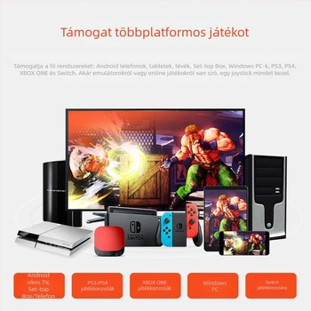 PXN-0082P arcade joystick PS4/PS3/XBOX/Switch-hez, USB, kétjátékos, Windows/Android kompatibilis, nosztalgikus stílus