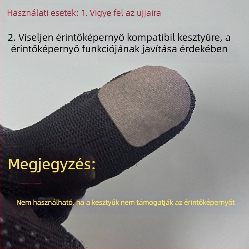 Mobilos játékok ujjmatricái – rostanyag, 18 tűből sűrűn szőtt, logónyomás elérhető, testre szabott minták