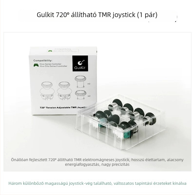 Elektromágneses joystick 720°-os állítható nyomatékkal Xbox Elite Series 2-hez és PS4/PS5/Switch-hez — 4 gombos kialakítás