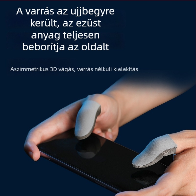 10 darab ultra vékony ujjvédő ujjakhoz játékokhoz, csúszásmentes és izzadás elleni, mobilos játékokhoz