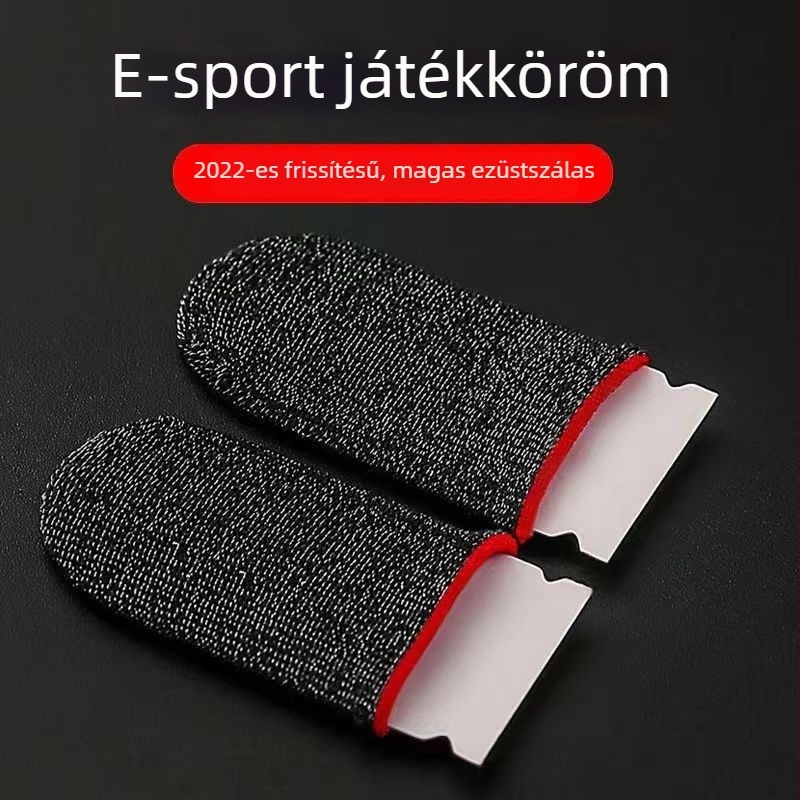 10 darab ultra vékony ujjvédő ujjakhoz játékokhoz, csúszásmentes és izzadás elleni, mobilos játékokhoz