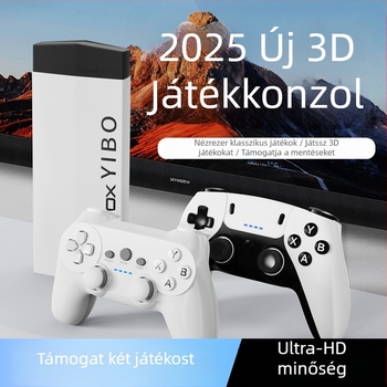 Otthoni játékkonzol H10, 128 GB memória, HDMI interfész, 2.4G vezeték nélküli, kétjátékos