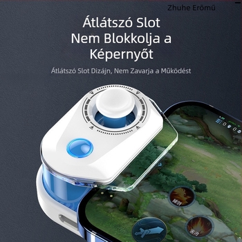 Mobil játékkontroller - modell H17/H18, Bluetooth és Type-C csatlakozás, anyag: műszaki műanyag + ötvözet, kompatibil iPhone és Android eszközökkel, joystick PUBG és Eternal Return játékokhoz