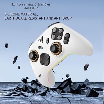 Szilikon védőtok Flydigi Black Warrior 5Pro játékkontrollerhez, 4 joystick sapkával, injektált kivitelben