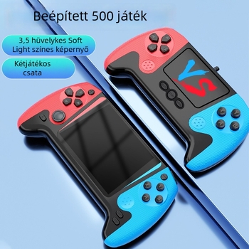 Q21 hordozható játékkonzol, 500 az 1-ben, retro nosztalgikus, nagy képernyő, két játékos klasszikus játékok