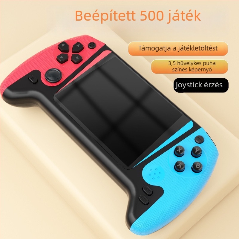 Q21 hordozható játékkonzol, 500 az 1-ben, retro nosztalgikus, nagy képernyő, két játékos klasszikus játékok