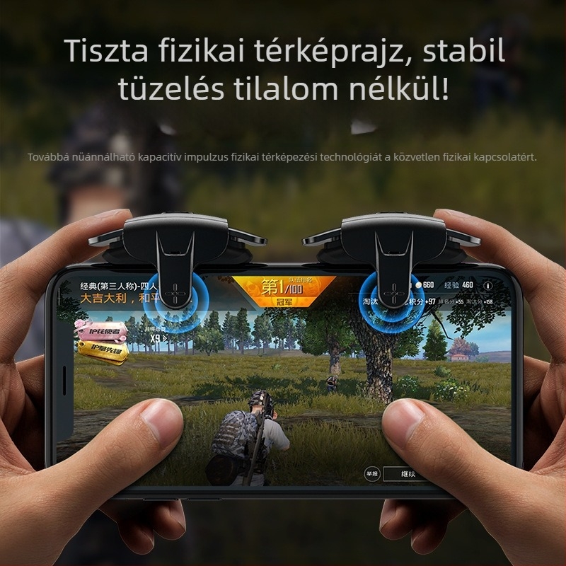AK05 USB-s gaming joystick erővisszacsatolással, ABS és cinkötvözet ház, 60 g, csirkeevés gomb