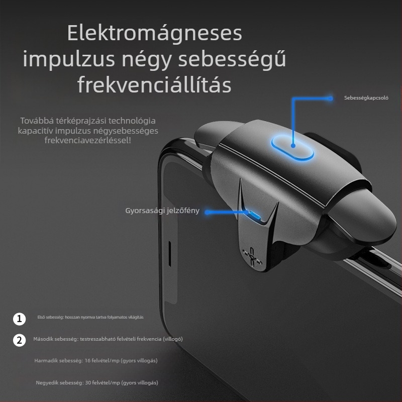 AK05 USB-s gaming joystick erővisszacsatolással, ABS és cinkötvözet ház, 60 g, csirkeevés gomb
