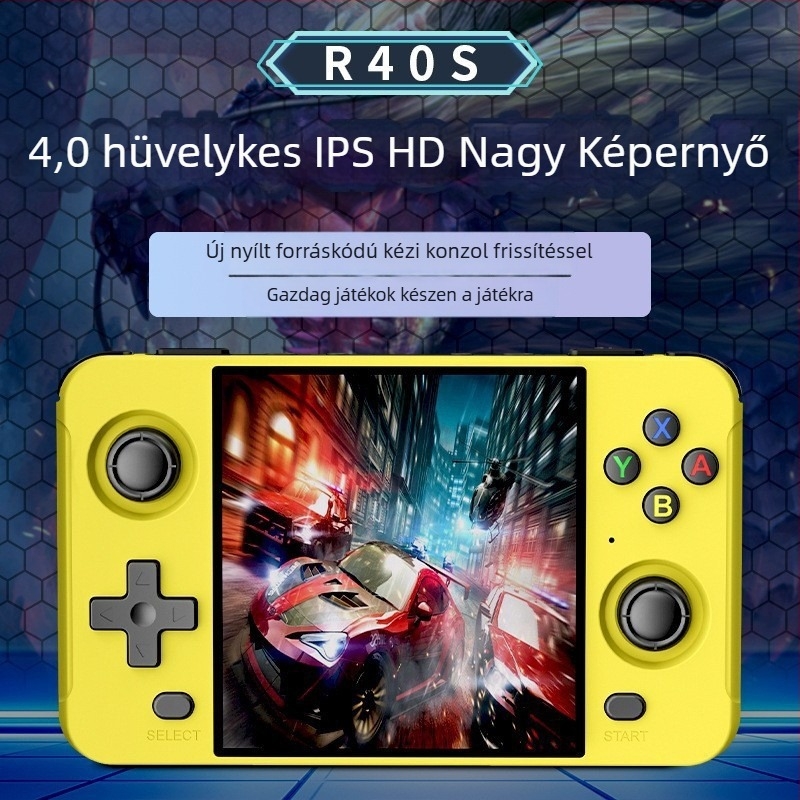 Nyílt forráskódú arcade kézi konzol, modell R40s, 64GB tárhely, USB interfész, vezeték nélküli kapcsolattal