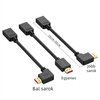 HDMI bővítő kábel, férfi–nő, 2.0, 4K támogatás, 0,5 m, televízióhoz, számítógéphez és laptophoz, 3D HD videó