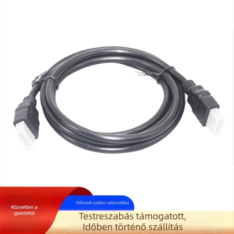 HDMI-kábel, modell 008, 1,5 m, rézvezető, televízióhoz