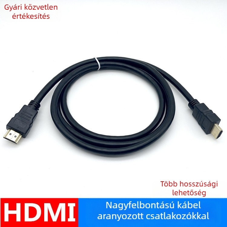 HDMI-kábel 1,5 m, nikkelezett csatlakozók, Set-top boxhoz TV-hez vagy projektorhoz