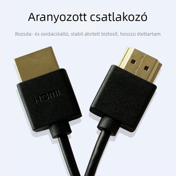 HDMI-kábel 2.0, 4K-kompatibilis, aranyozott érintkezők, réz vezetők