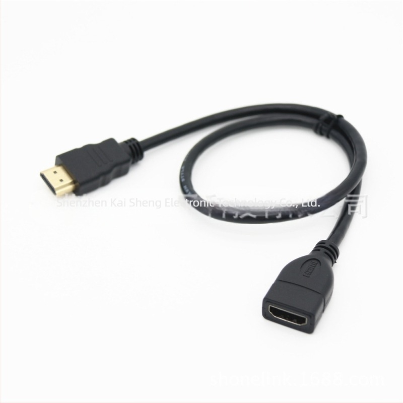 HDMI férfi–nő kiterjesztő kábel, tiszta réz, 1080P magas felbontású