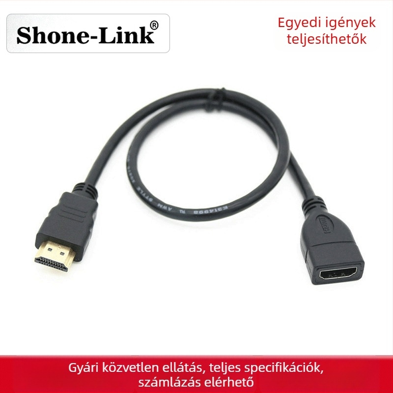 HDMI férfi–nő kiterjesztő kábel, tiszta réz, 1080P magas felbontású