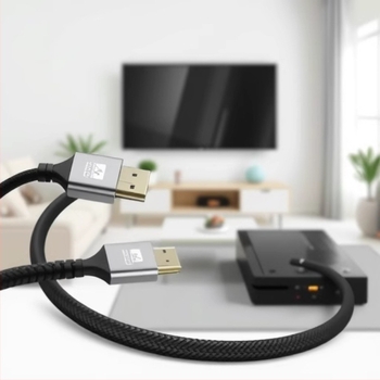 HDTV 2.1 kábel, CCS vezeték aranyozott bevonattal, adapter kábel, számítógéphez, TV-hez, monitorhoz és projektorhoz