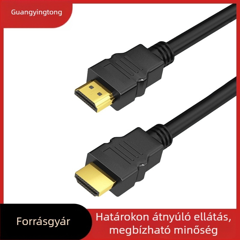HDTV videó kábel, 4K60Hz, 2.0, számítógépről TV-re, set-top boxra és projektorra, hossz 2 m, ötvözet vezető, aranyozott bevonattal