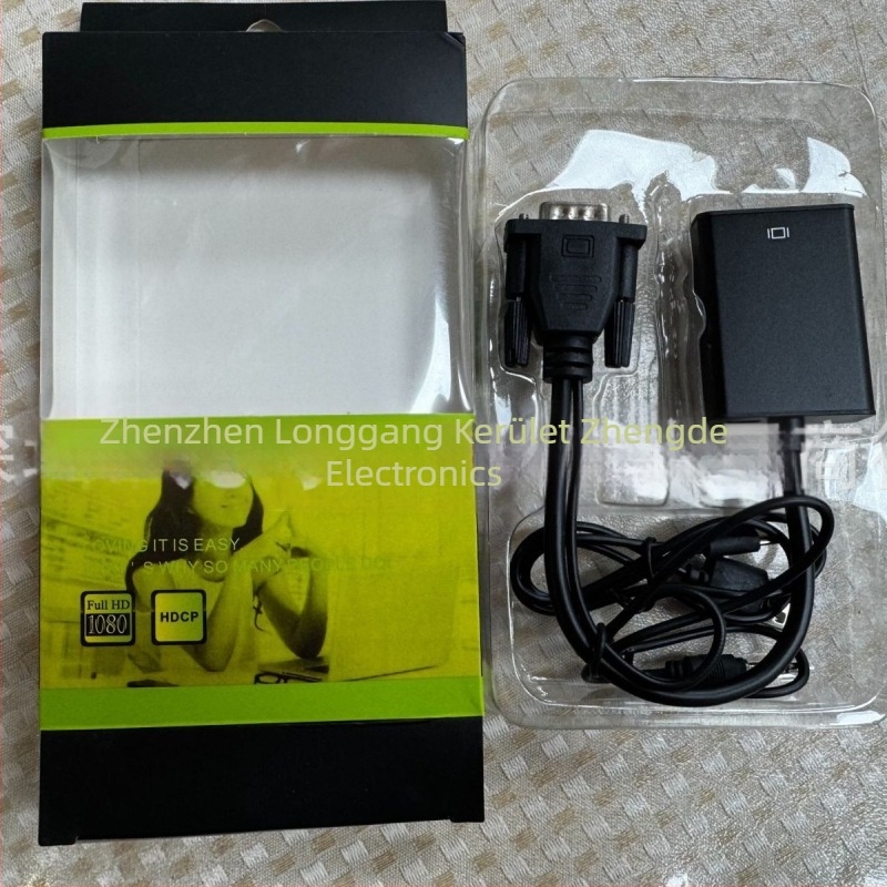 VGA–HDMI adapter, rézkábel, 0.15 m